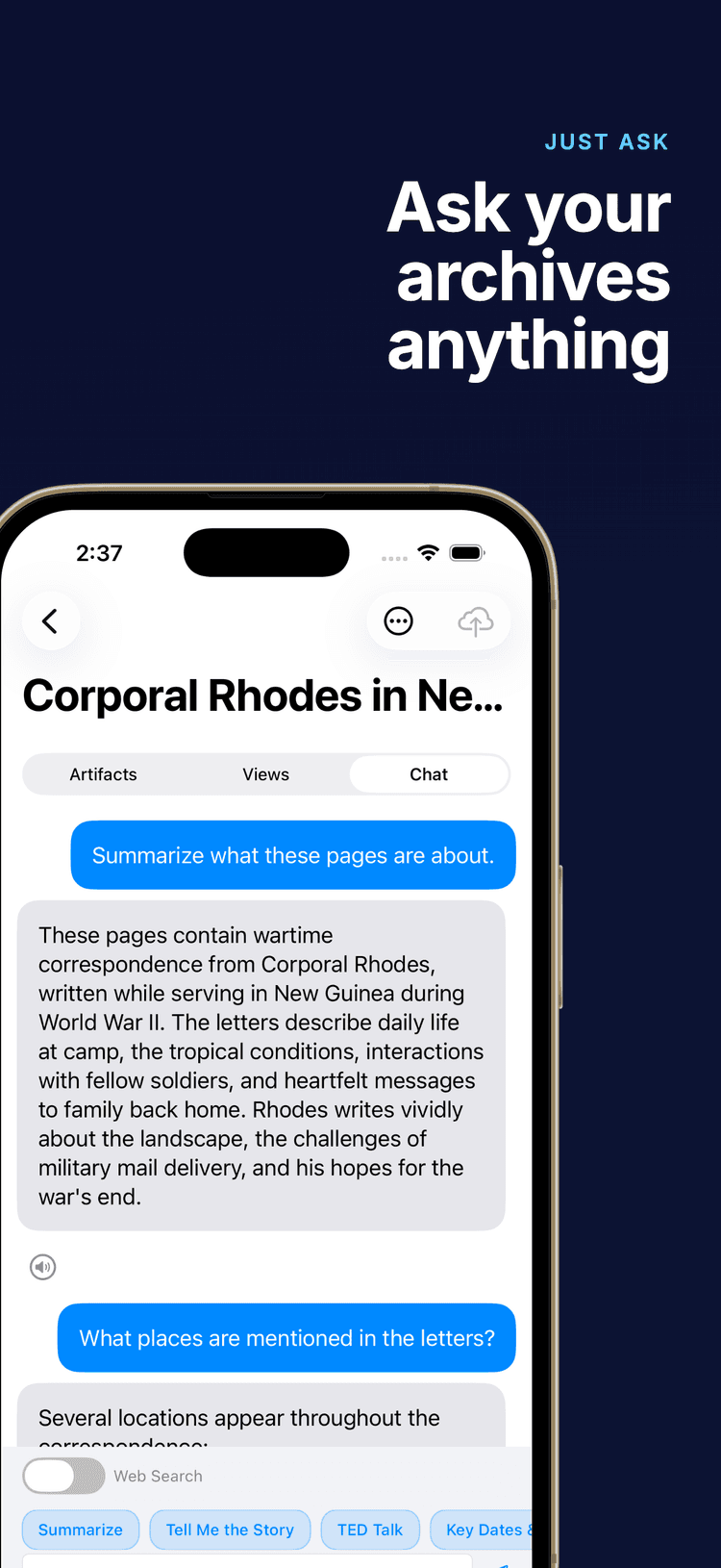 Ask questions about your letters